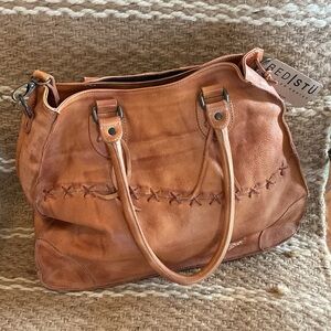 BED|STU Bruna tan leather bag.